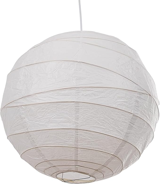 Quality White Bamboo Round Paper Lanterns 14inch - 30inch Dia'