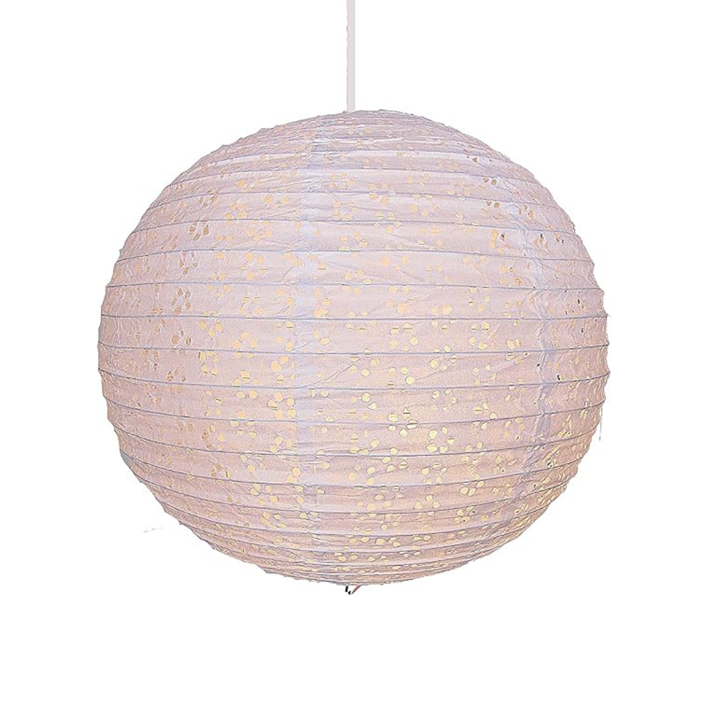 White Lacey Paper Lantern - 16 Inch