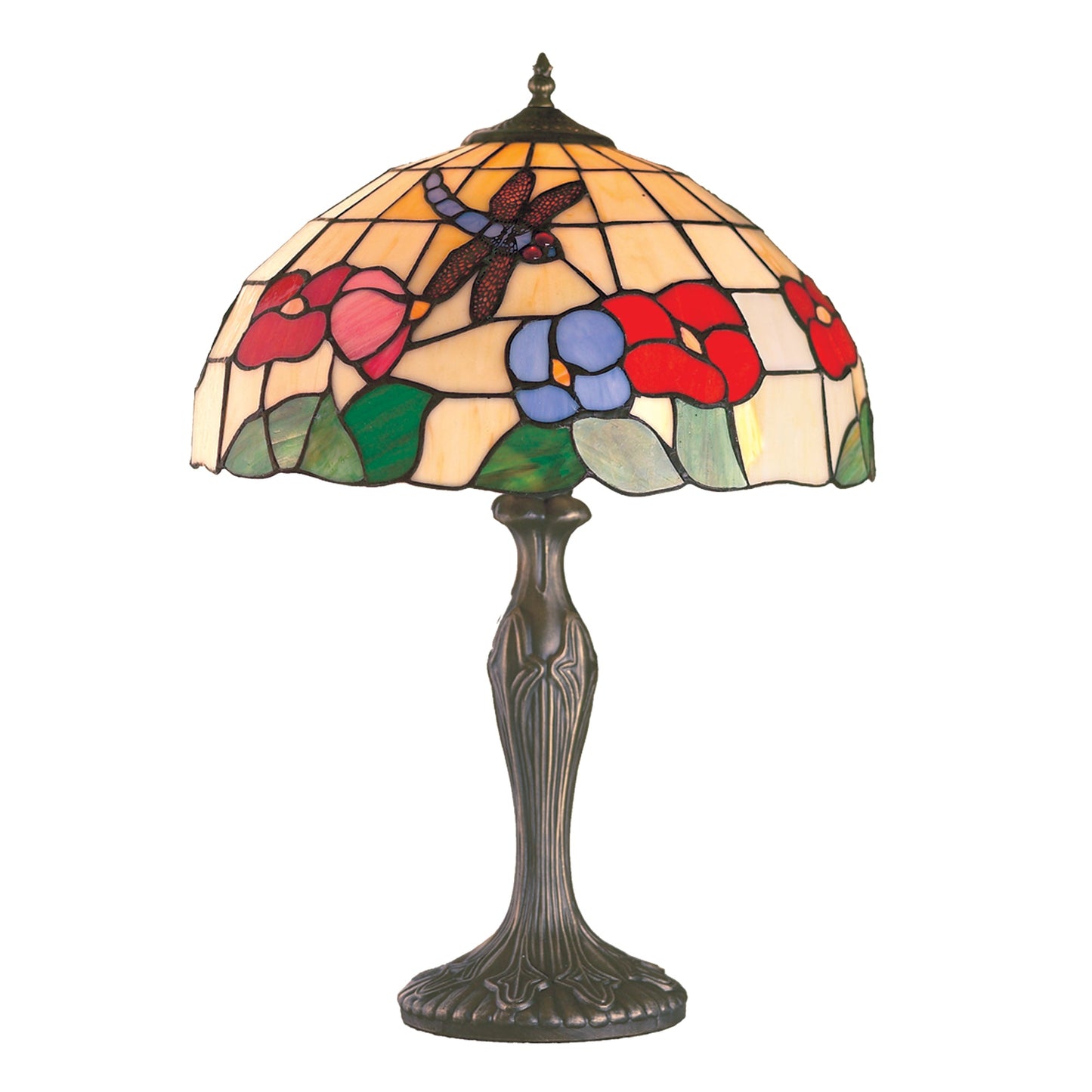 Dragonfly Stained Glass Table Lamp for Bedroom, Living Room, Dining Room, Nursery, Office, Home Decor