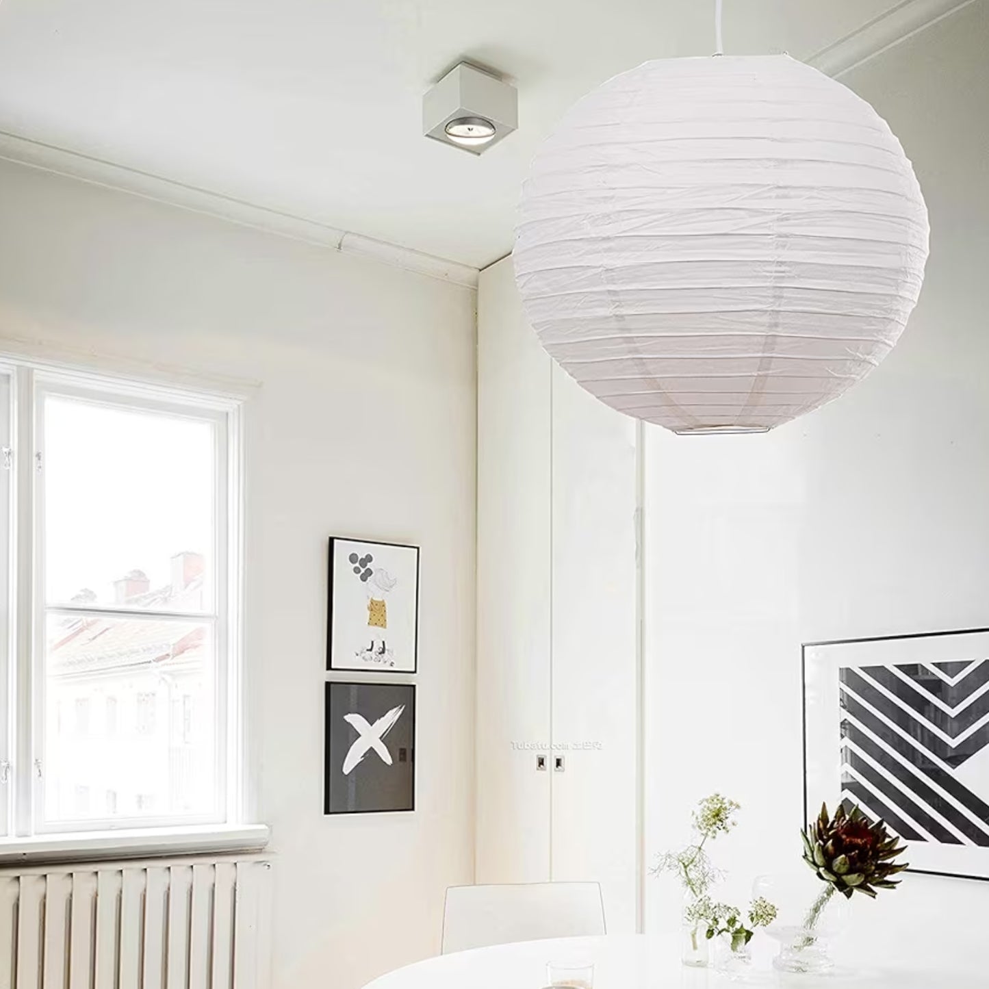 Quality White Round Paper Lantern Hanging Light Shade Lampshade 12inch - 30inch
