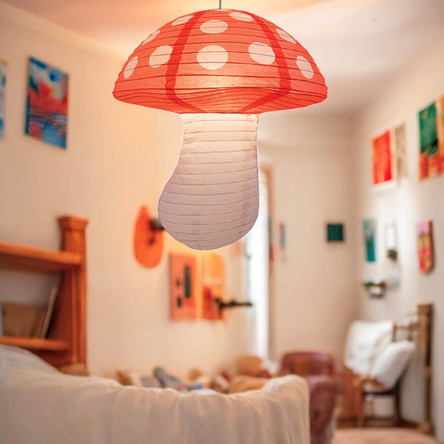 Novelty Mushroom Paper Lantern