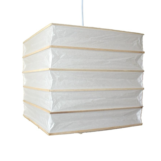 Square Natural Struts Paper Lantern (Natural)