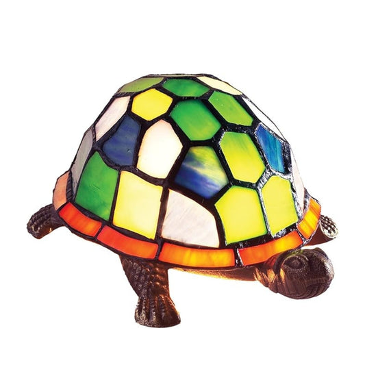 18cm Turtle Design Tiffany Stained Glass Table Lamp