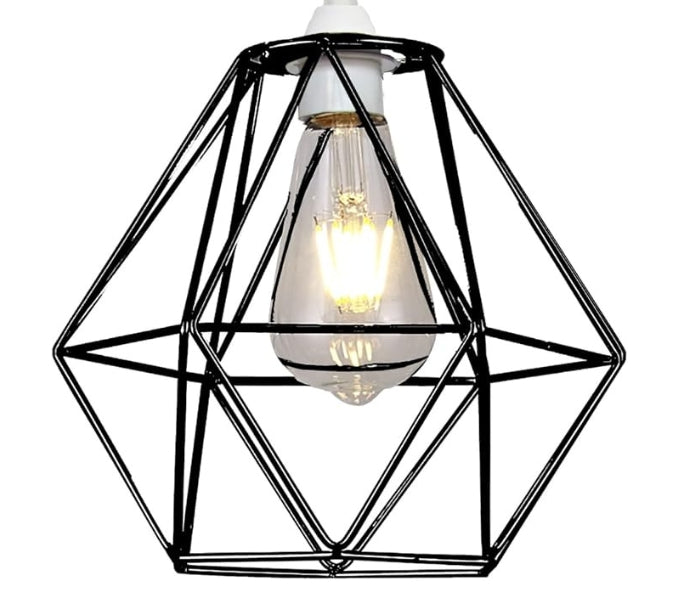 EasyFit Metal Wire Cage Ceiling Pendant Light Shade