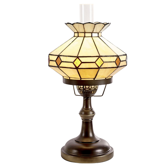 12inch Creamy Beige Tiffany Oil Lamp