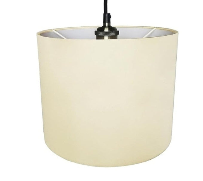 Cotton Cylinder Lamp Shade 10 Inch – Easyfit Pendant Light or Shade for Table Lamp - 6 different Colours