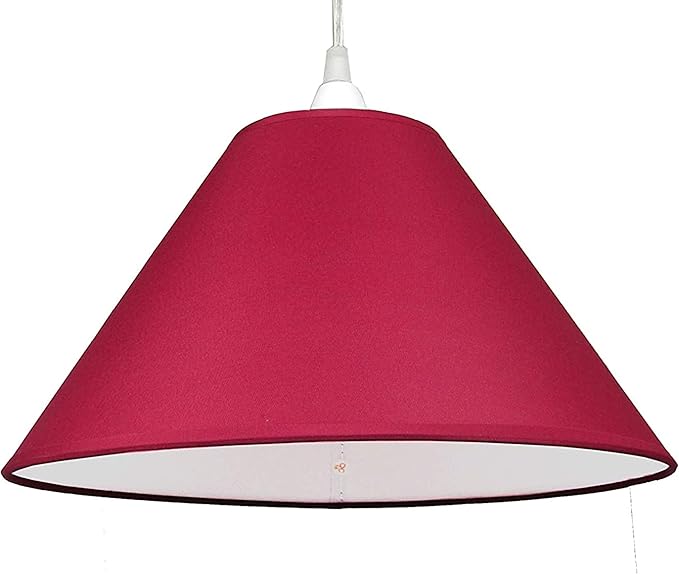 14 Inch Tapered Edge Cotton Coolie Lampshade - Great for Living Rooms, and Bedrooms, Ceiling Light Shade - Available in 15 colours