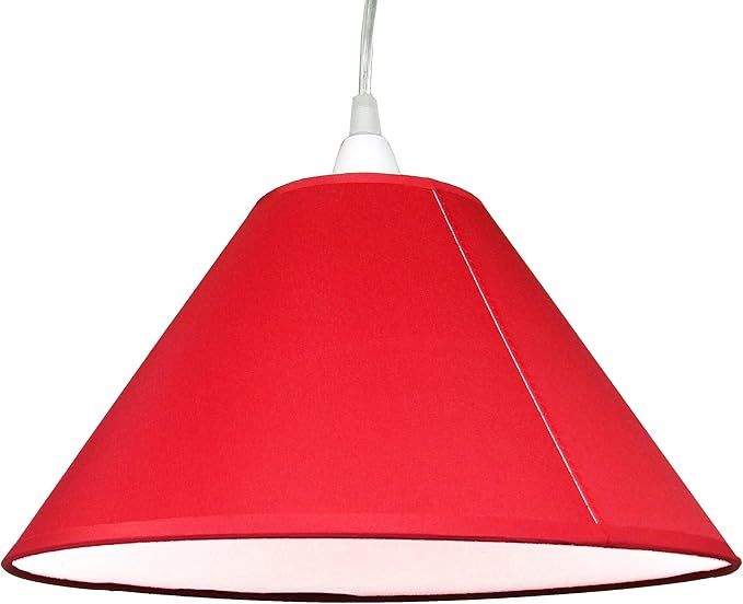 14 Inch Tapered Edge Cotton Coolie Lampshade - Great for Living Rooms, and Bedrooms, Ceiling Light Shade - Available in 15 colours