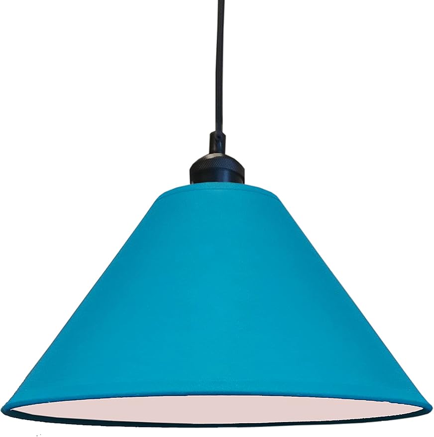 14 Inch Tapered Edge Cotton Coolie Lampshade - Great for Living Rooms, and Bedrooms, Ceiling Light Shade - Available in 15 colours
