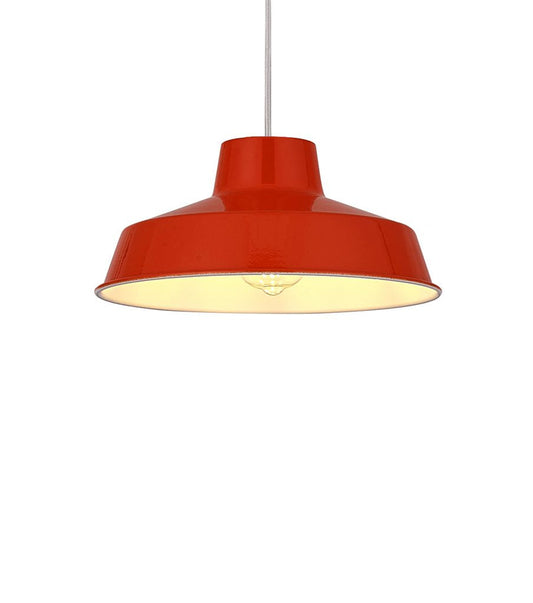 Classic Metal Pluto Lampshade Pendant Shade 30cm (12inch) (Orange)