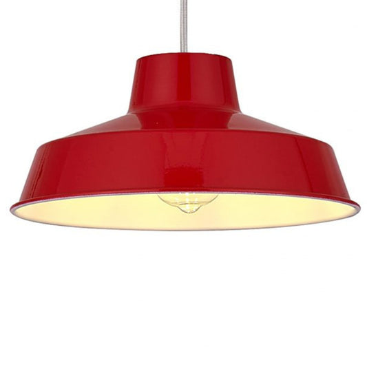 Classic Metal Pluto Lampshade Pendant Shade 30cm (12inch) (Red)