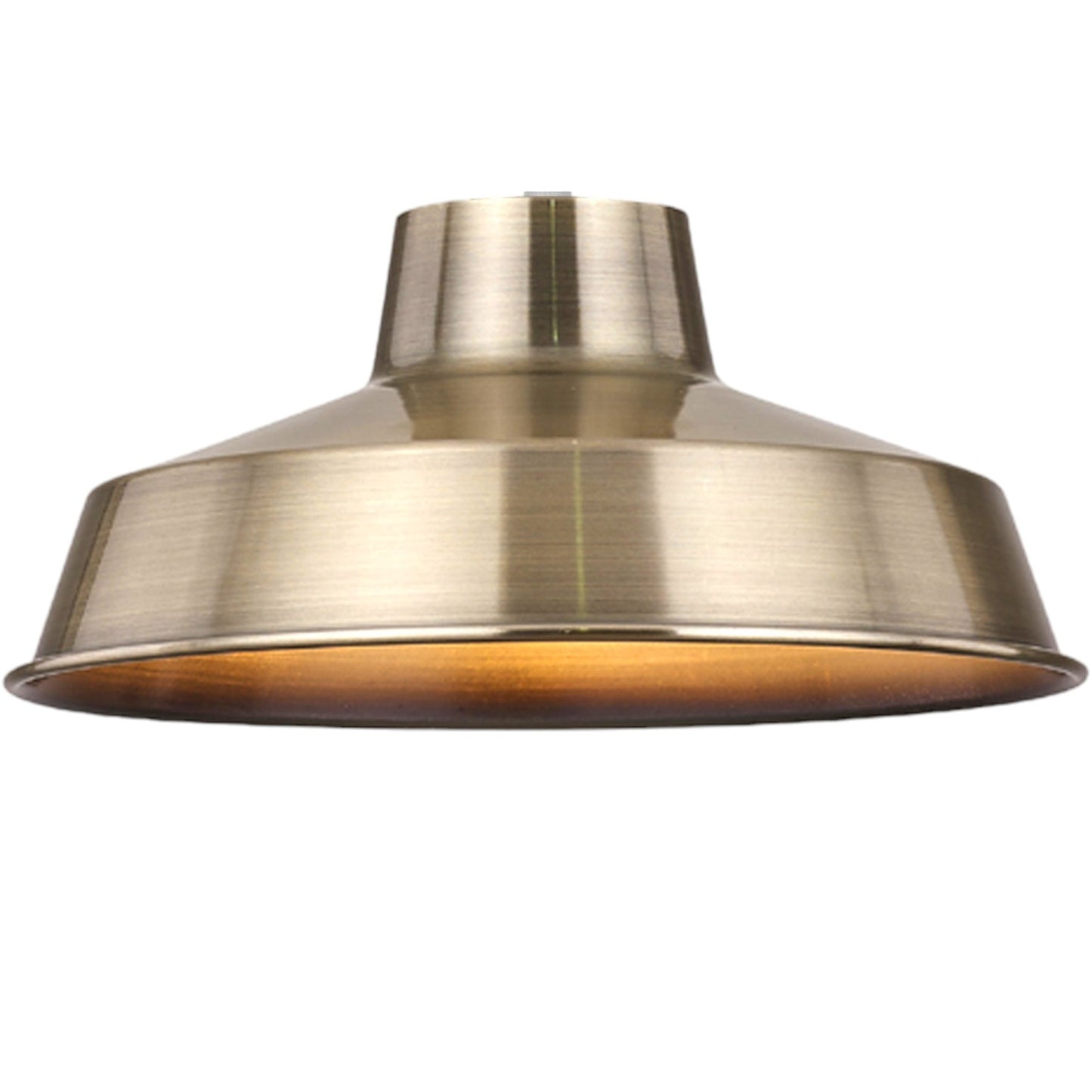 Classic Metal Pluto Lampshade Pendant Shade 30cm (12inch) (Antique Brass) Metallic Finish