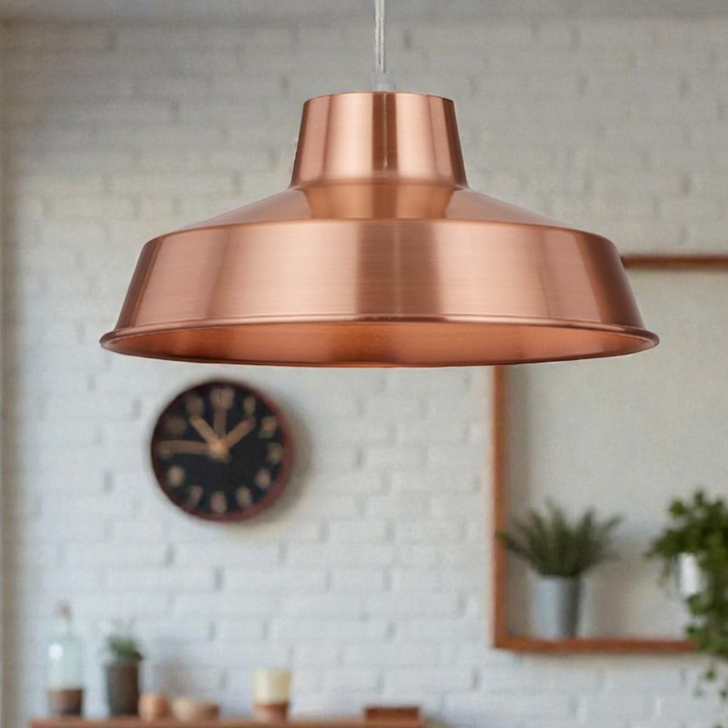 Classic Metal Pluto Lampshade Pendant Shade 30cm (12inch) (Copper) Metallic Finish