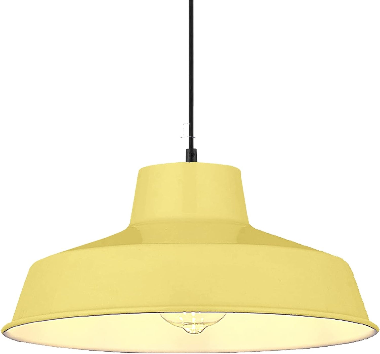 Classic Metal Pluto Lampshade Pendant Shade 35cm (14inch) (Cream)