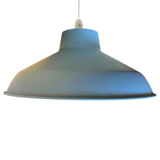 Classic Metal Pluto Lampshade Pendant Shade 35cm (14inch) (Light Blue)