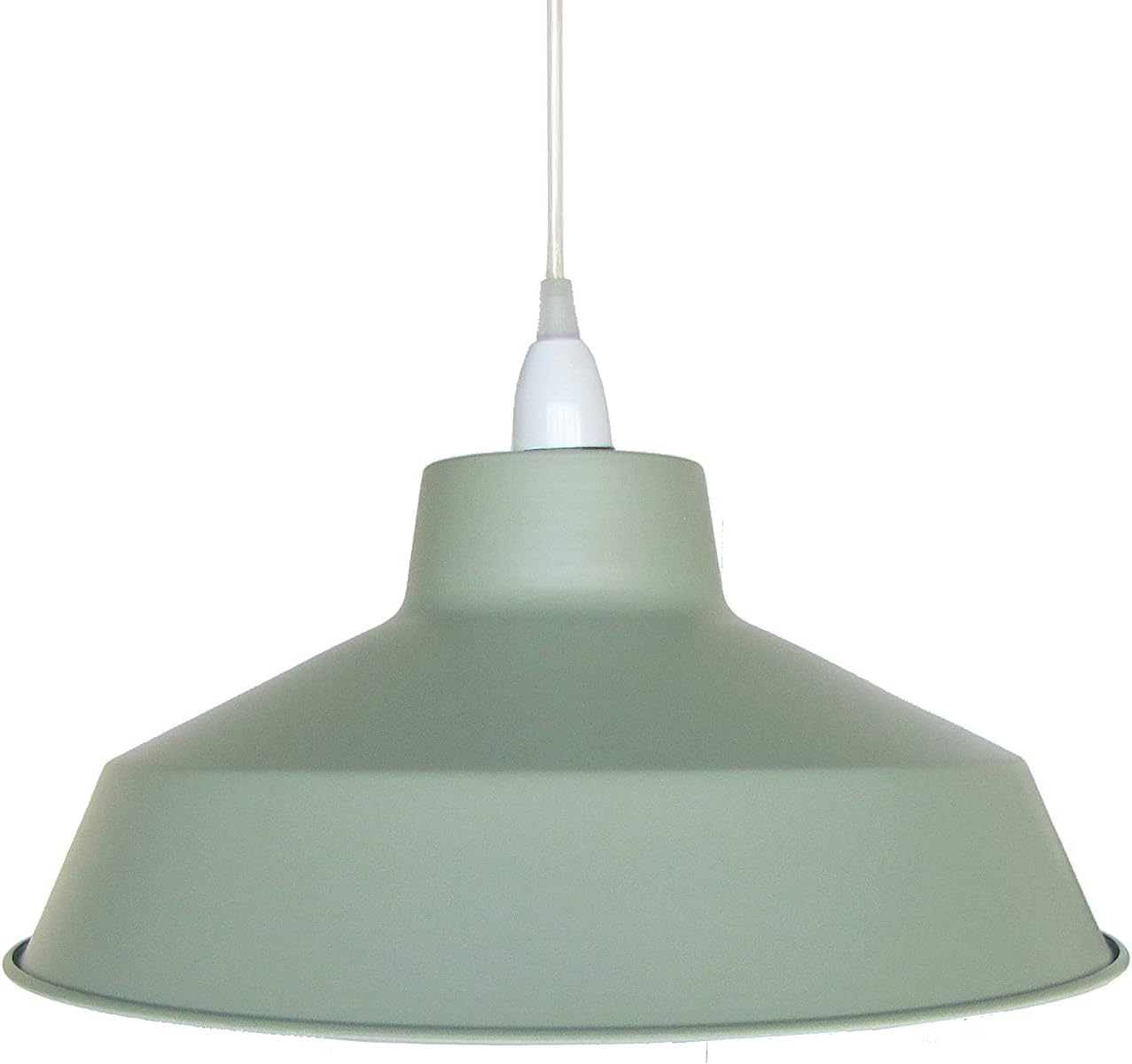 Classic Metal Pluto Lampshade Pendant Shade 35cm (14inch) (Sage Green)