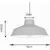 Classic Metal Pluto Lampshade Pendant Shade 35cm (14inch) (Cream)