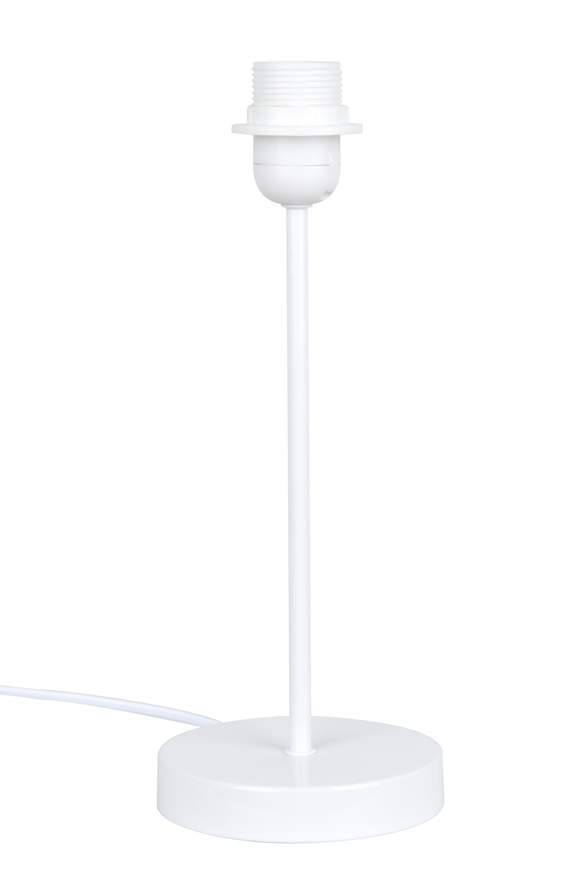 Cream Coloured Metal Stick Lamp Base