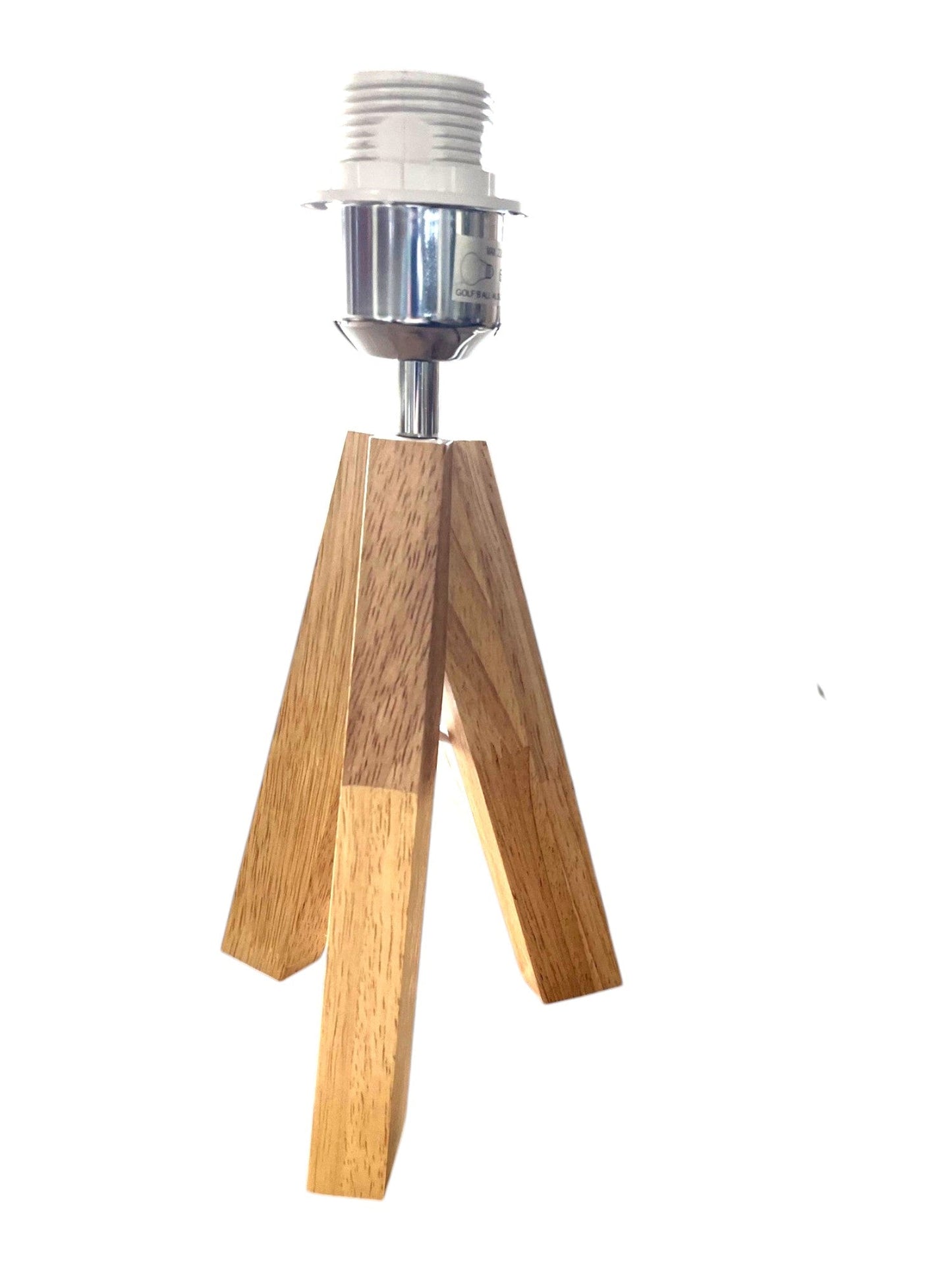 Tripod Wooden Base for 10 inch coolie shades - Natural